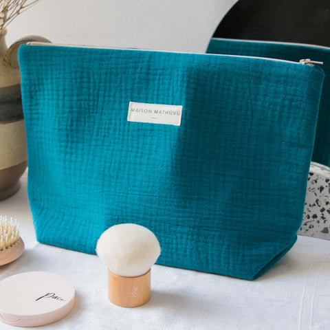 Trousse de toilette - Bleu canard