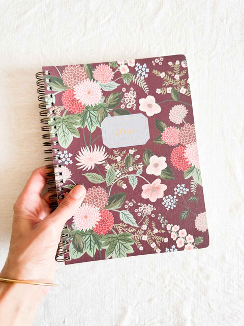 Agenda Dahlia souple 12 mois 2026