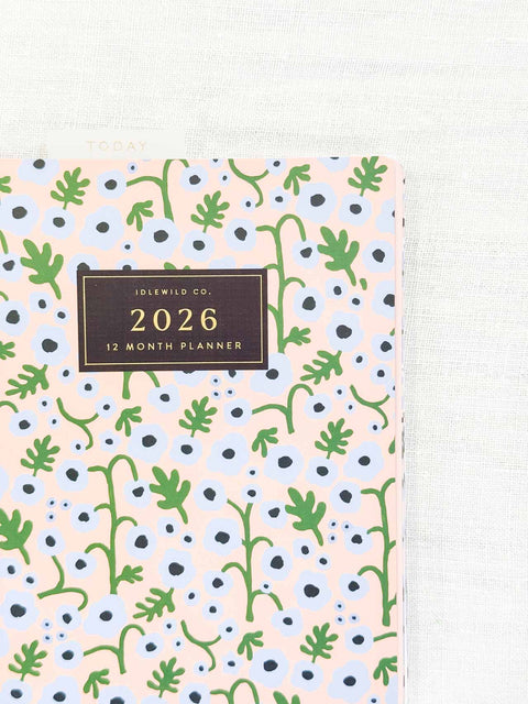 Agenda 2026 - Floral corail