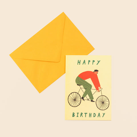 Carte Birthday cyclist