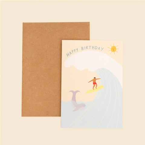 Carte Birthday Surf