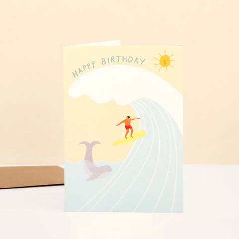 Carte Birthday Surf