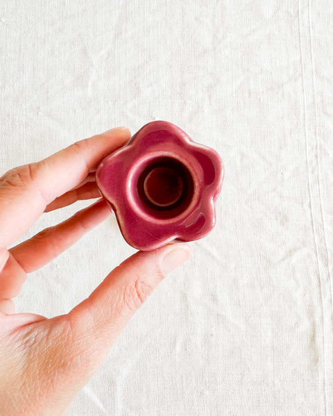 Bougeoir Tulipe Violet GM