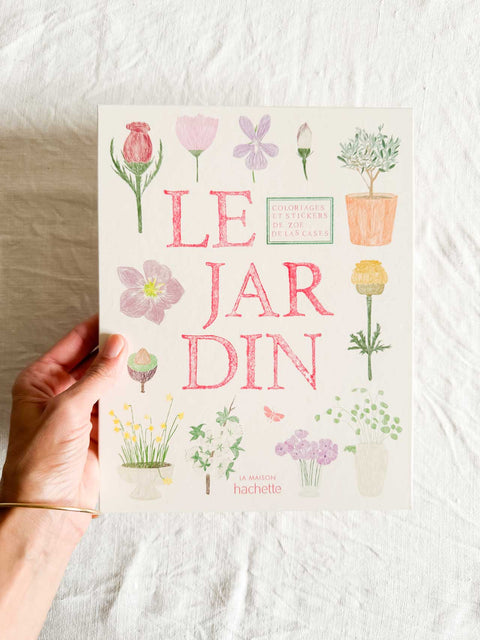 Carnet coloriage et stickers - Le jardin