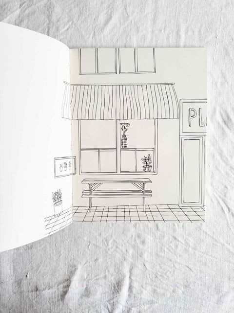 Carnet coloriage et stickers - Le marché