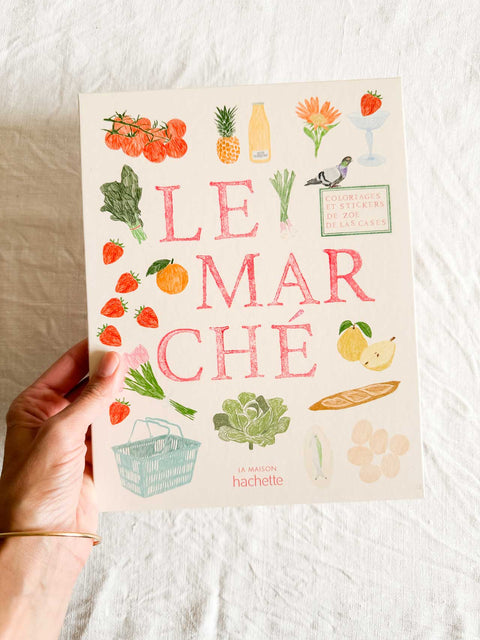 Carnet coloriage et stickers - Le marché