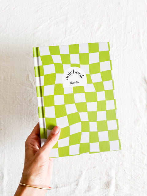 Carnet rigide - Mosaïque verte