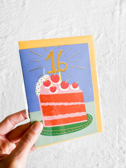 Carte d'anniversaire âge - Kerrie illustrates