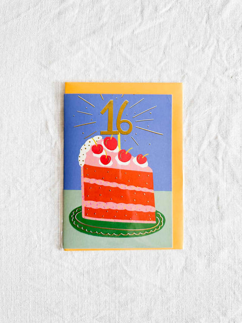 Carte d'anniversaire âge - Kerrie illustrates