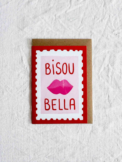 Carte Bisou bella