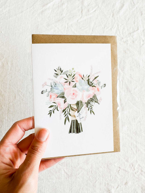 Carte Bouquet with love