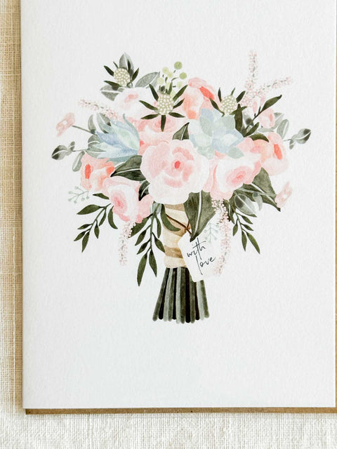 Carte Bouquet with love