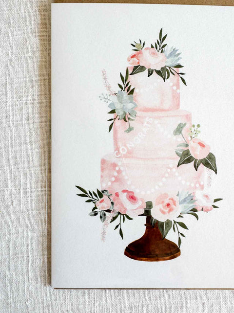 Carte Congrat wedding cake