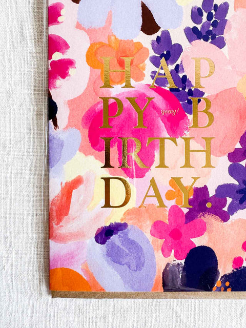 Carte HBD Flower garden
