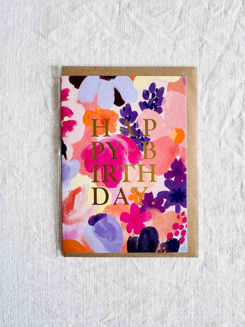 Carte HBD Flower garden