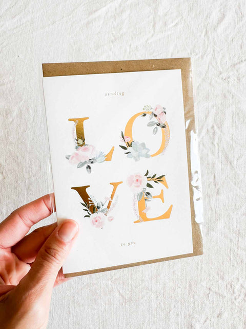 Carte LOVE Letters
