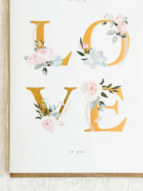 Carte LOVE Letters