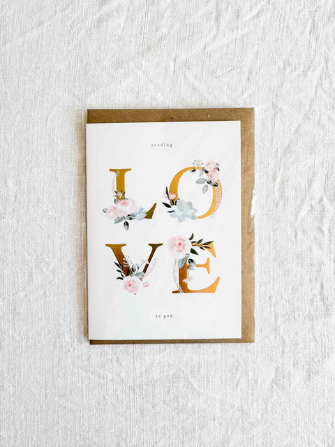 Carte LOVE Letters