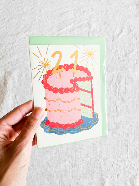 Carte d'anniversaire âge - Kerrie illustrates