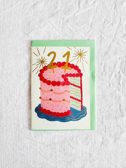 Carte d'anniversaire âge - Kerrie illustrates
