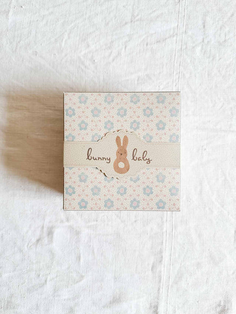 Coffret hochet lapin - Crème