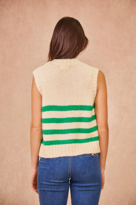 Gilet sans manche Martine - Vert