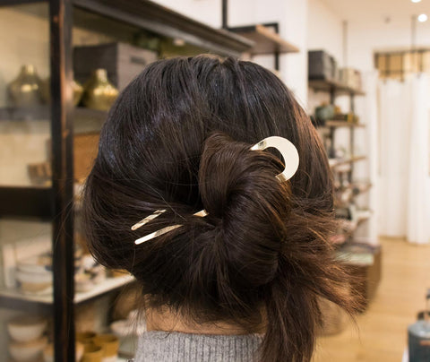 Pic chignon - doré
