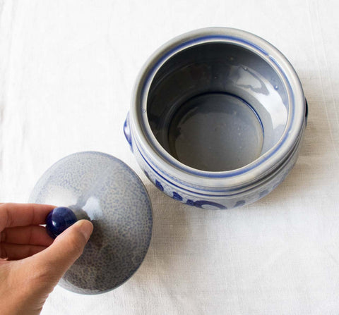 Saucière bleue