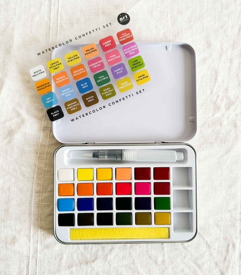 Palette d'aquarelle - Confetti