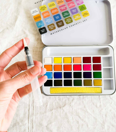 Palette d'aquarelle - Confetti