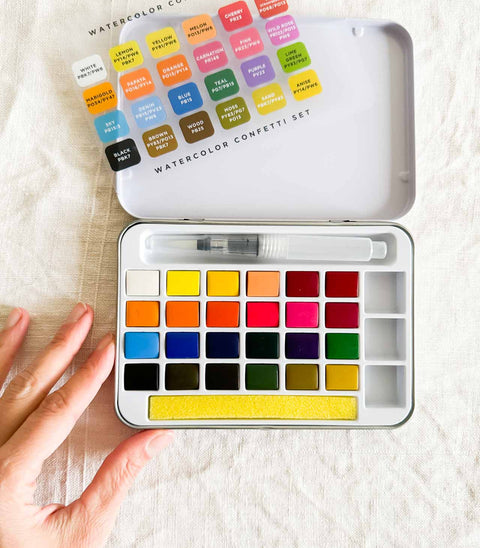 Palette d'aquarelle - Confetti
