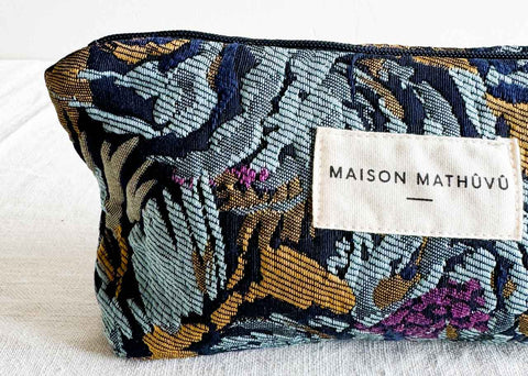 Trousse à crayons - Jungle turquoise