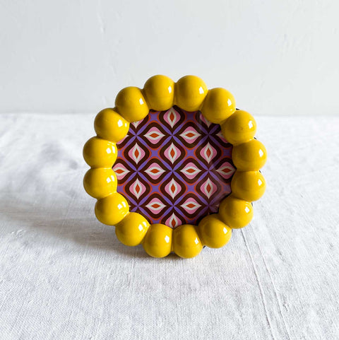 Cadre Rond - Jaune