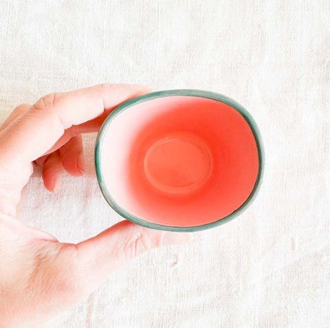 Tasse expresso ovale - Rose flower