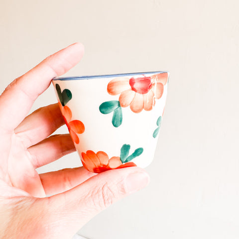 Tasse expresso ovale - Orange Flower