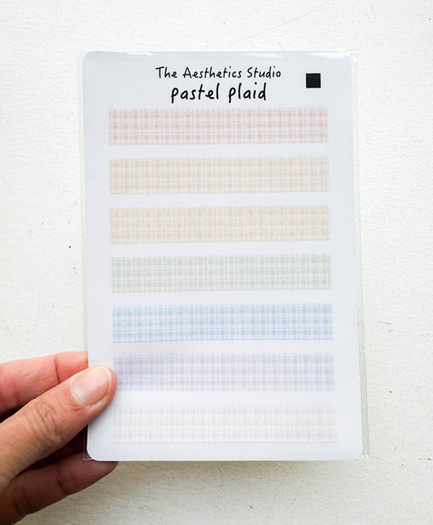 Stickers - Carreaux pastels