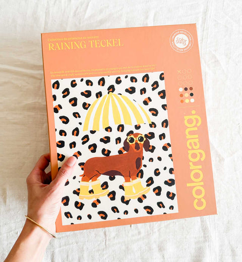 Kit de peinture par numéro – Raining Teckel
