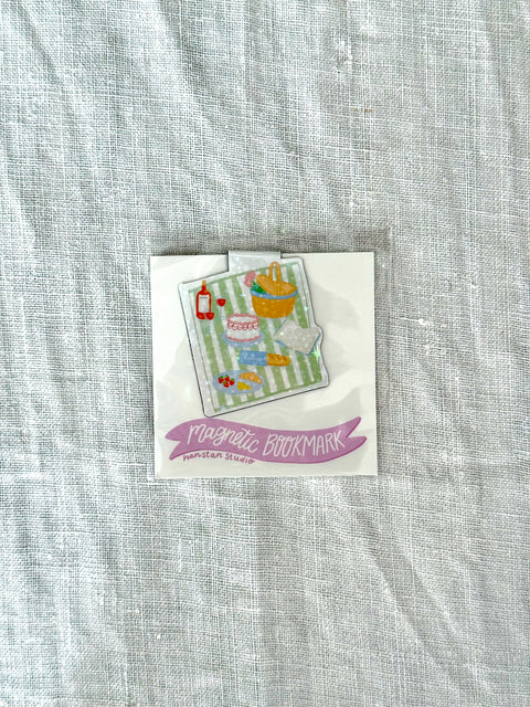 Marque page magnétique - Pique nique d'été
