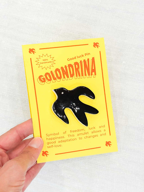 Pin's céramique - Hirondelle