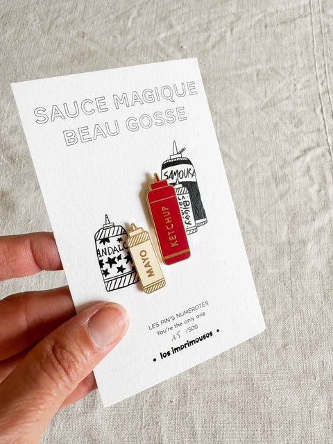 Pin's - Sauce magique beau gosse