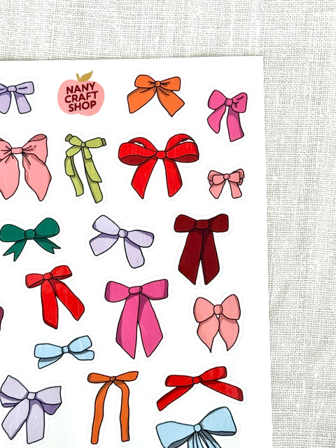 Planche stickers A5 Noeud coloré