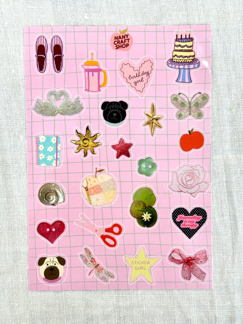 Planche Stickers A5 Août