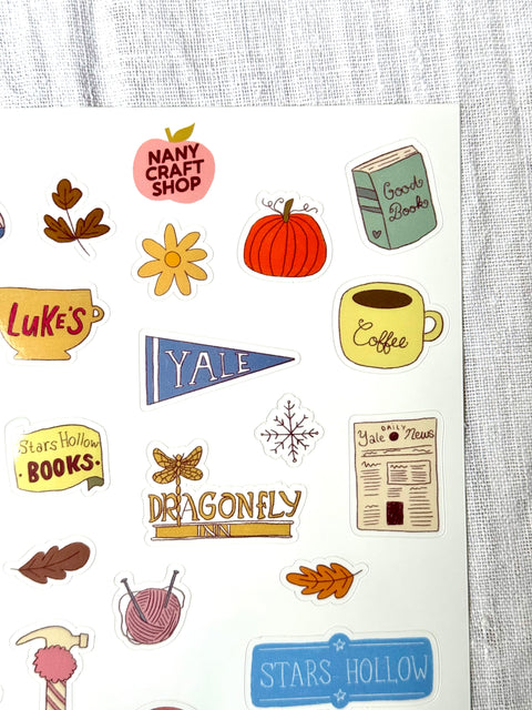 Planche Stickers A5 - Gilmore Girl