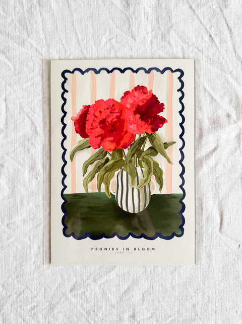 Affiche Pivoine Bloom