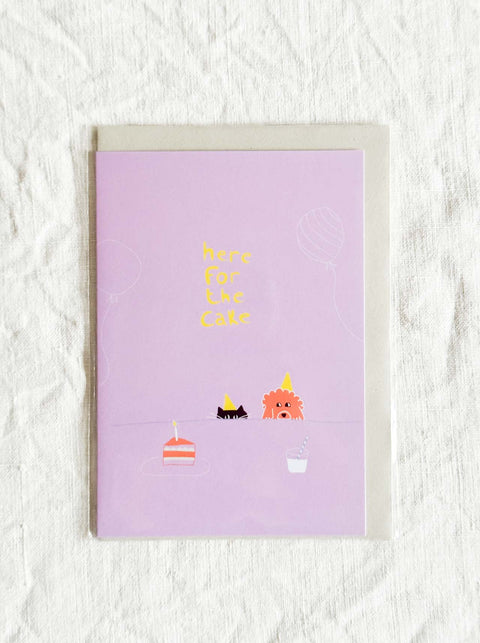 Carte Here for the cake