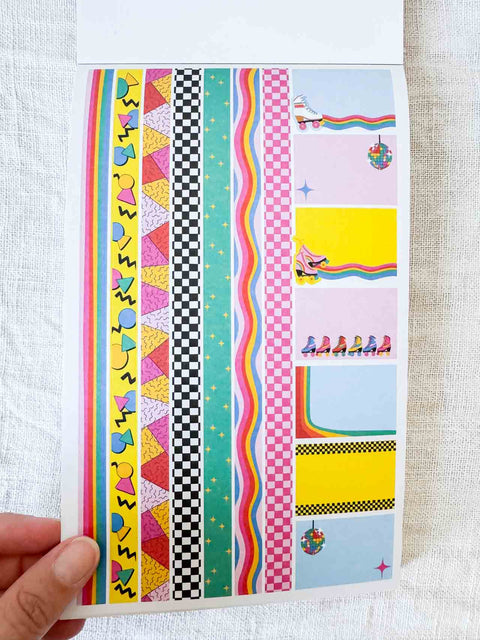 All the 80's planner stickers book