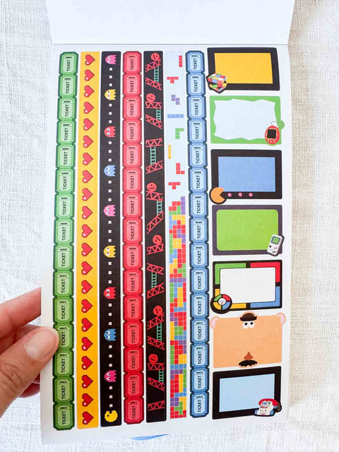 All the 80's planner stickers book