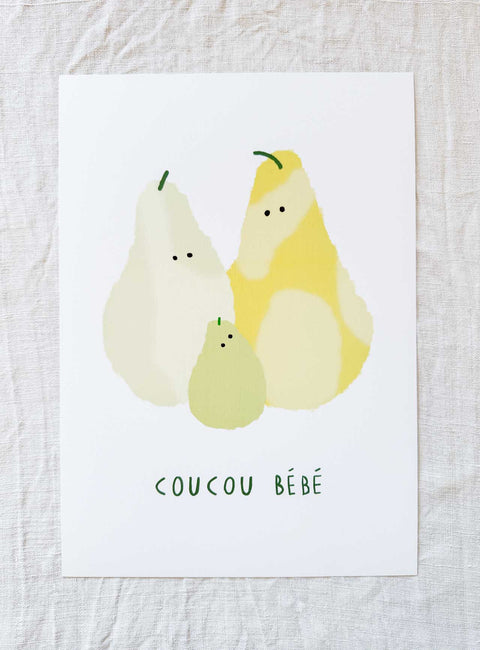 Affiche Coucou bébé