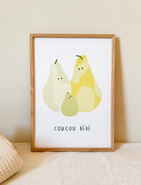Affiche Coucou bébé