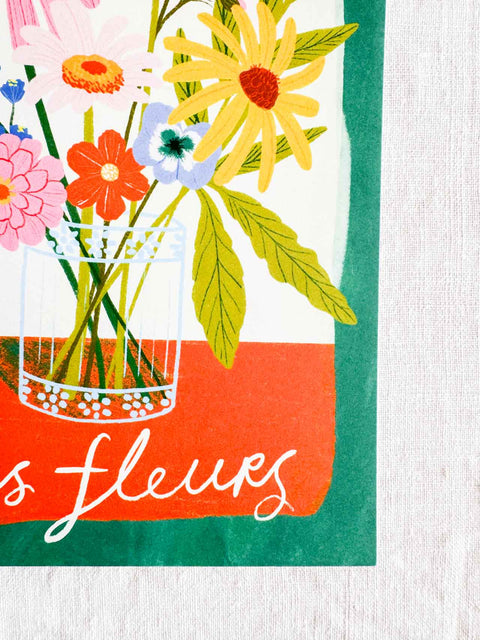 Affiche Les fleurs
